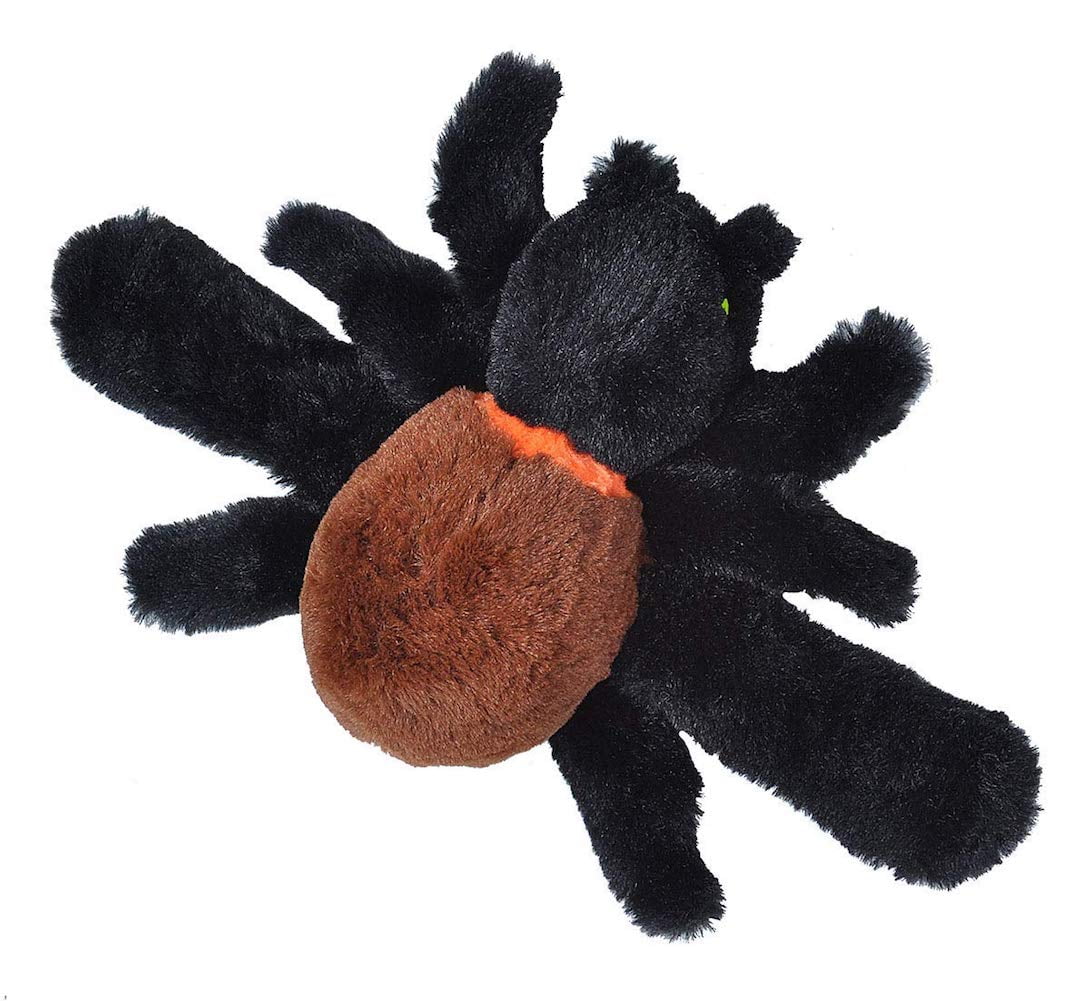 8" Spider Plush Blue and Brown Toy Play Stuffed Fun Animal 