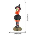 thumbnail image 3 of Halloween Decorations Witch Statue with Cauldron - Resin Figurine Desktop Ornament, Indoor Tabletop and Shelf Decor for Fall Parties, Home, Garden Display, 3 of 4