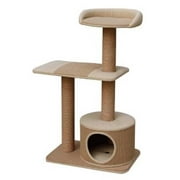 Angle View: Petpals PP9072MB Recycled Paper Condo With Top Resting Area