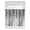 White Black, variant on Tier Curtains 45 Inches Long, Yellow Gray White Window Treatment Curtain Drapes, Farmhouse Gradient Abstract Art Window Half Privacy Curtains for Bedroom Bathroom, 42"x45", 2 Panels