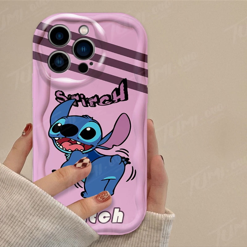 Stitch Iphone Cases Near Me Cartoon Disney Stitch 3D Wave Case For