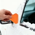 thumbnail image 4 of Mini Ice Scrapers,Scratch Free Ice Snow Frost Removal Tool, Small Portable Plastic Ice Scraper Winter Car Window Snow Cleaning Accessories, Defroster Cleaning Ice Scraper for Cars(Orange,4.5x4.1"), 4 of 8