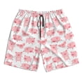 thumbnail image 3 of Uemuo Kawaii Pigs Pattern Men's Swim Trunks Hawaiian Beach Bathing Suit Swimsuits Beach Quick-Dry Shorts with Pockets-XX-Large, 3 of 9