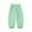 Green, variant on Toddler Girls Pants Soft Breathable Ice Silk Casual Sports Proof Elastic Waist With Checkered Print Kids Bottoms Size 12-18 Months