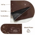 thumbnail image 6 of Brown Area Rugs 8'x10', Washable Small Throw Rugs for Living Room Patio, Spring Flora Indoor Outdoor Rug Non-Slip Low Pile Carpet Runner Reversible Floor Mats, 6 of 8