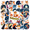 3A, variant on cartoon Fox Stickers, Waterproof Fox Sticker for Water Bottle Laptop Phone Cases Planner Skateboard Luggage Helmet Party Favor Decor, Ideal for Adults Teens Teacher Rewards