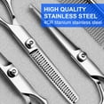 thumbnail image 2 of HLONK 5 in1 Dog Grooming Scissors Kit  Professional Dog Scissors for Grooming with Safety Round Tips  Titanium Coated Grooming Shears for Dogs Cat Pet At Home, 2 of 7