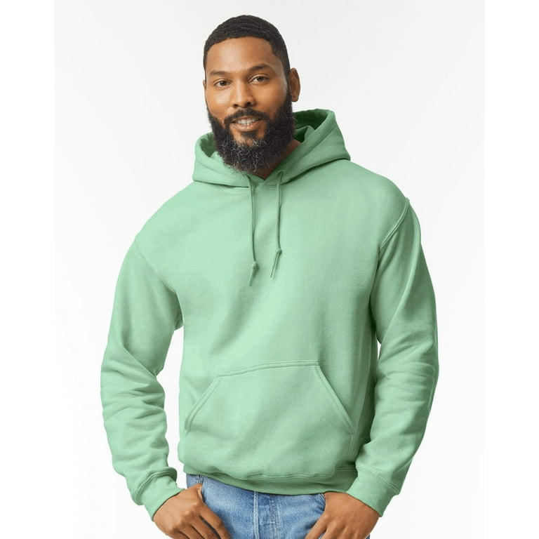 Gildan Mens Heavy Blend Hooded Sweatshirt M Heather Sport Dark Green Walmart