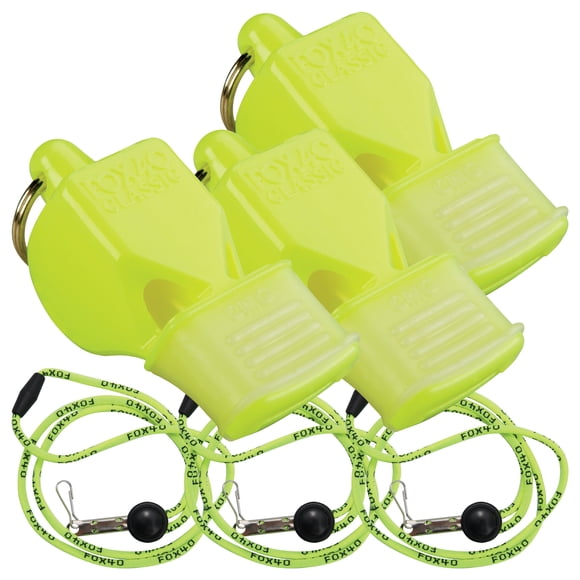 Fox 40 Classic CMG 3 Pack With Lanyard