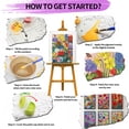 thumbnail image 3 of JYLMOOD DIY 6pcs/set Paint by Number for Adults, Easy Painting by Numbers for Gift Home Wall Decor 10x14in without Frame, Colored Canvas, 3 of 4
