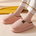 thumbnail image 5 of Fesfesfes Womens Shoes Slip On Slippers For Women A Pair Of Lazy Slippers Curly Cozy Flat Slide Slippers Comfy Soft Non-Slip House Shoes Indoor And Outdoor Warm Gift 5.5(36), 5 of 6