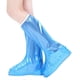 thumbnail image 2 of Blue Portable Waterproof Shoes Cover with Elastic Band and Zipper for Outdoor Use PVC Resin Adult Size, 2 of 2