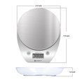 thumbnail image 5 of Etekcity Kitchen Scale, Digital Food Scale, with Removable Bowl, Silver, EK5150, 5 of 7