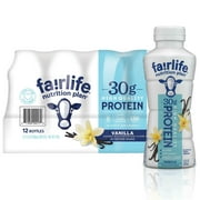 Fairlife Fair Life Nutrition Plan High Protein Vanilla Shake, 12 Pack Of 11.5 Fl Ounce Bottles, Vanilla, 11.5 Fl Ounce