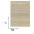 thumbnail image 5 of Livabliss Outdoor Rugs, 5x7 Rockport Modern Ivory Area Rug for Patio, Porch, Deck, Backyard, Waterproof Indoor Outdoor Carpet (5'3" x 7'), 5 of 6