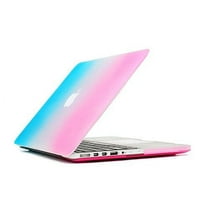 Mosiso Plastic Hard Case Cover Only for [Previous Generation] MacBook Pro Retina 15 Inch (Model: A1398) No CD-ROM,Rainbow