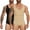 Black,Nude,2 Pack, variant on Mens Shapewear Tummy Control Full Body Shaper Compression Slimming Bodysuit Sleeveless Undershirts Fajas Para Hombres