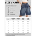 thumbnail image 4 of EMMIOL Women's Denim Shorts Baggy Jean Shorts with Mid Waist Y2K Streetwear Summer Long Shorts, 4 of 6