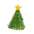 thumbnail image 2 of Adorno de árbol de Navidad de cristal, estatua en miniatura, escultura de regalo para escritorio de chimenea verde claro, 2 of 9