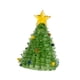 thumbnail image 2 of Adorno de árbol de Navidad de cristal, estatua en miniatura, escultura de regalo para escritorio de chimenea verde claro, 2 of 9