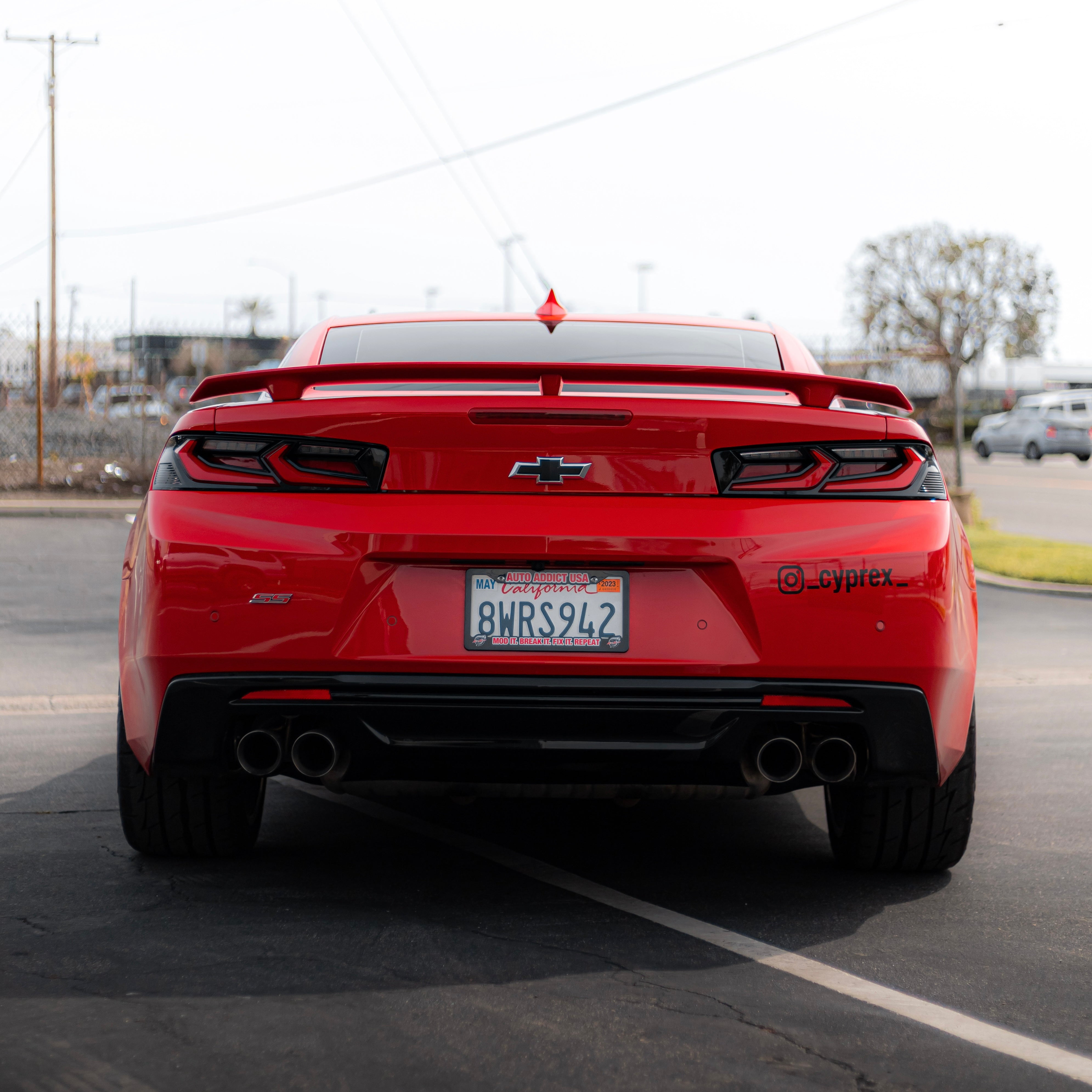 Auto Addict Velox LED Taillights for 2016-2018 Chevy Camaro – Gloss Black with Red Lens, 2-Pack