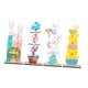 thumbnail image 4 of 4 letreros de madera de conejo de Pascua, adorno de escritorio, centro de mesa, decoración de conejo de madera para cocina, estante festivo, estilo, 4 of 9