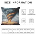 thumbnail image 5 of Patifu Comic Tornado Throw Pillow Covers,Poor House Pillow Covers Old Barn Door Decorative Pillow Covers,Natural Disasters Cushion Covers,Village Decorative Accent Pillow Cases,Brown 12x12in, 5 of 5