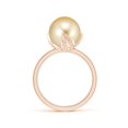thumbnail image 2 of ANGARA Trillium Golden South Sea Cultured Pearl Solitaire Ring in 14K Rose Gold for Women | June Birthstone, Birthday, Anniversary, Jewelry Gift for Women | Pearl Ring, 2 of 9