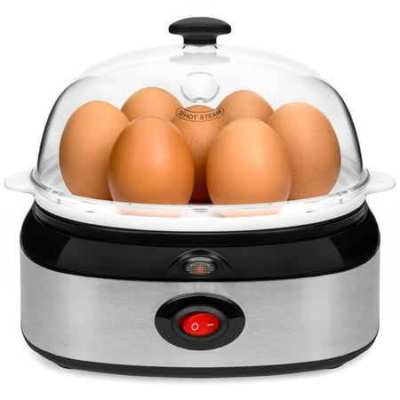 Best Choice Products Automatic Stainless Steel 7 Egg Cooker, Boiler, Poacher & Steamer w/ Auto Shut Off - (Best Tenga Egg Texture)