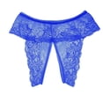 thumbnail image 2 of HOMBOM Womens Underwear Open Crotch Low Rise Breathable Comfort Waist Sheer Lace Daily Wear Young Womens Panties Blue XXL, 2 of 6