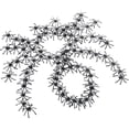 thumbnail image 4 of EZPXFCI 100PCS Halloween Realistic Plastic Spiders Black Small Spider Toys Fake Spiders Prank Props for Halloween Home and Party Decorations (Black), 4 of 9