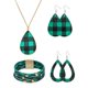 thumbnail image 1 of joyería para mujer Conjuntos de joyería para mujer Collar y colgante Joyas Regalos para mujer Regalo de cumpleaños Regalo del día de San Valentín Regalos del día de la madre (Conjunto verde) LingWen 7024719693103, 1 of 5