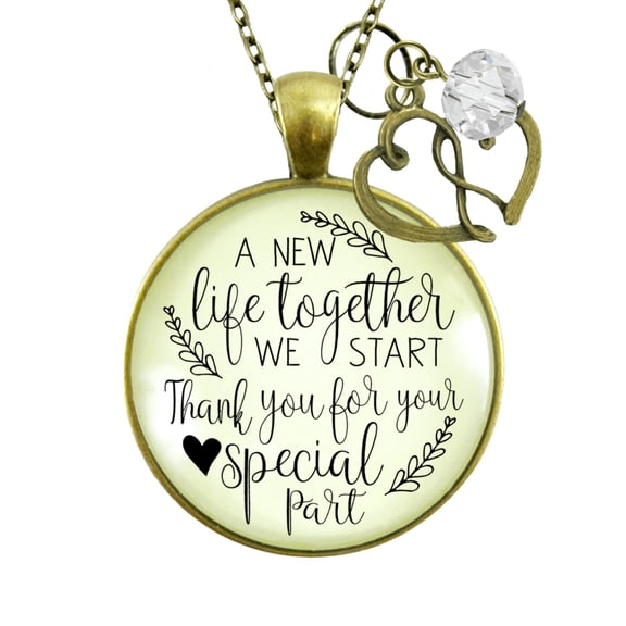 Wedding Officiant Necklace New Life Gutsy Goodness Female Adult Bronze Metal Jewelry