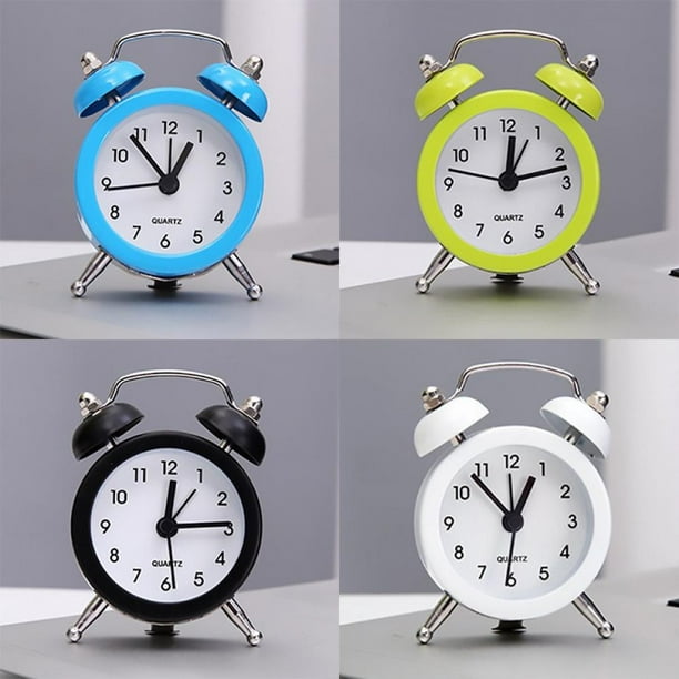 Loud Alarm for Deep Sleepers Traditional Twin Bell Alarm Clock for Bedroom and Home Decoration