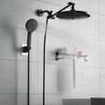 thumbnail image 6 of DTIG 12 Inch High-Pressure Rain Shower Head Combo with Adjustable Arm & 3 Modes Handheld Showerhead, Black, 6 of 10