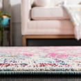 thumbnail image 6 of SAFAVIEH Madison Joandra Vintage Floral Area Rug, Fuchsia/Teal, 8' x 8' Square, 6 of 9