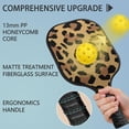 thumbnail image 4 of Pickleball Paddles Set Of 1, Fiberglass Surface, Animal, Leopard Print, 1 Paddle, 2 Balls & Bag, 4 of 5