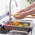 thumbnail image 3 of Coladores y coladores plegables para fregadero, cesta extensible de plástico para frutas y verduras, escurridor para cocina, 3 of 6