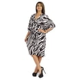 thumbnail image 3 of Moomaya Caftan Court pour Femmes, Robe de Nuit de Couverture, Robe Caftan, Manches Kimono, Tenue de Plage, 3 of 6