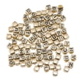 thumbnail image 4 of Rongfmy 2x100x Assorted Acrylic Alphabets Letter Cube Beads Beads Gold, 4 of 8