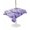Purple, variant on Outdoor Tablecloth with Umbrella Hole for Patio/Picnic/Party/Camping, Purple Lavender Waterproof Table Cloth Rectangle Table Cover Washable, Spring Watercolor Wildflower Garden Floral (60"x 84")