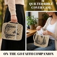 thumbnail image 4 of ZUXONGSY Eagle Forest Cross Print Bible Case for Women Quilted Bible Carrier Sturdy Christian Tote Bag with Handle ChuZU Bag for Study, 4 of 7