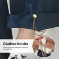 thumbnail image 2 of Function Clothing Clips High Powerful Hijab With Long Chain Purpose Buttons Pinless Brooch Clothes Hijab Pins For Women Brooches with Rhinestones Flower for Suits Penguin Brooch Initial for Stockings, 2 of 4