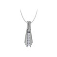 thumbnail image 2 of Cubic Zirconia Channel Set Ligne Droite Pendentif en Argent Sterling 0.50 CT TGWJewelry Cadeau, 2 of 2