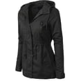 thumbnail image 2 of ORUYROP Women's Lightweight Front Zipper Solid Utility Anorak Hoodie Vest/Jacket, 2 of 7