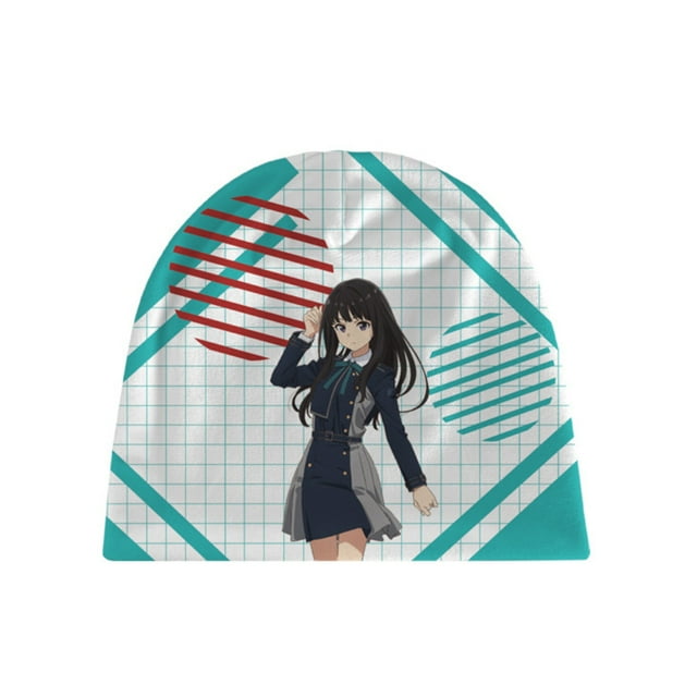 Gorro de invierno Lycoris Recoils de algodón tejido Anime