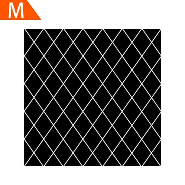 Espejo acrílico adhesivo para pared papel tapiz adhesivo para pared, suministros de decoración para el hogar, negro, medio Sweethay HA7220-07B