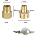thumbnail image 3 of Adaptador de conexión de cilindro de gas WEIHJMXG 1/2 a 1/4 3/4 para estufas de gas, 3 of 4
