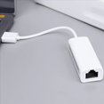 thumbnail image 2 of 10X Tarjeta de Red USB Tipo C una Rj45 100M Convertidor de Tarjeta de Red Sin Controlador Adaptador de Cable de Red Adaptador Ethernet B, 2 of 5