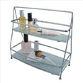thumbnail image 4 of ELLE Paris 2 Tier Rectangular Hammered Mirror Vanity Tray Tower, Chrome, 4 of 6